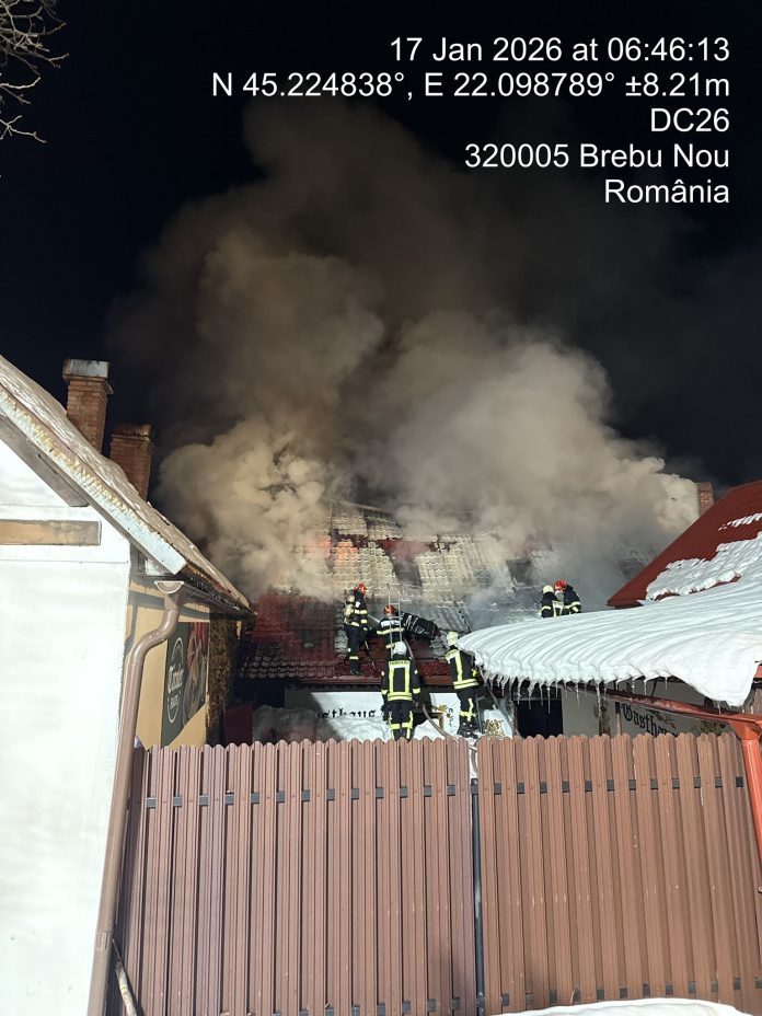 incendiu pensiune